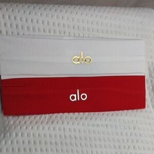 Fashion Yoga Red/Silver  and White/Gold Headbands